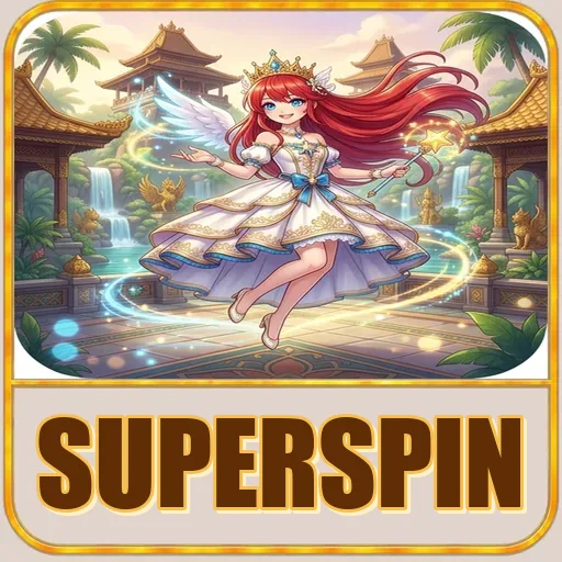 Beranda aplikasi superspin setelah terbuka
